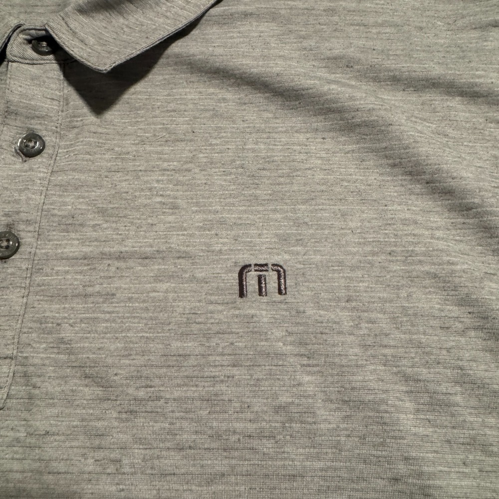 Travis Matthew Polo Grey Stretch Short Sleeve Golf Shirt Men's‎ Size 2XL - Picture 4 of 14